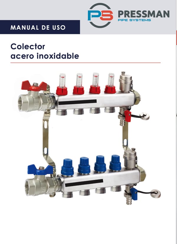 Colector Suelo Radiante, colectores calefaccion multicapa, Colector agua caliente, colectores calefacción por radiadores